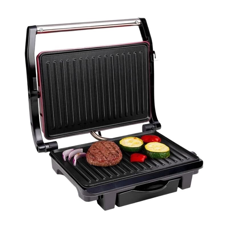 Alpina Gril de contact 220-240 V 1000 W Noir/Rouge
