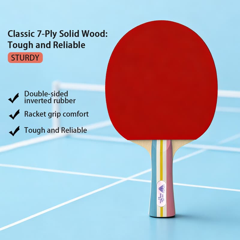 Double Fish Diamond Series 2-Star Raquette de ping-pong pour enfants