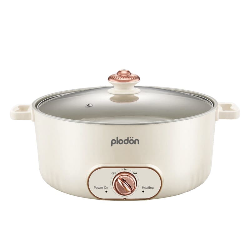 Plodon 7 L Marmite Électrique Multifonction Grande Capacité Antiadhésive, Marmite de Cuisson Électrique à Ébullition Rapide pour Sauter et