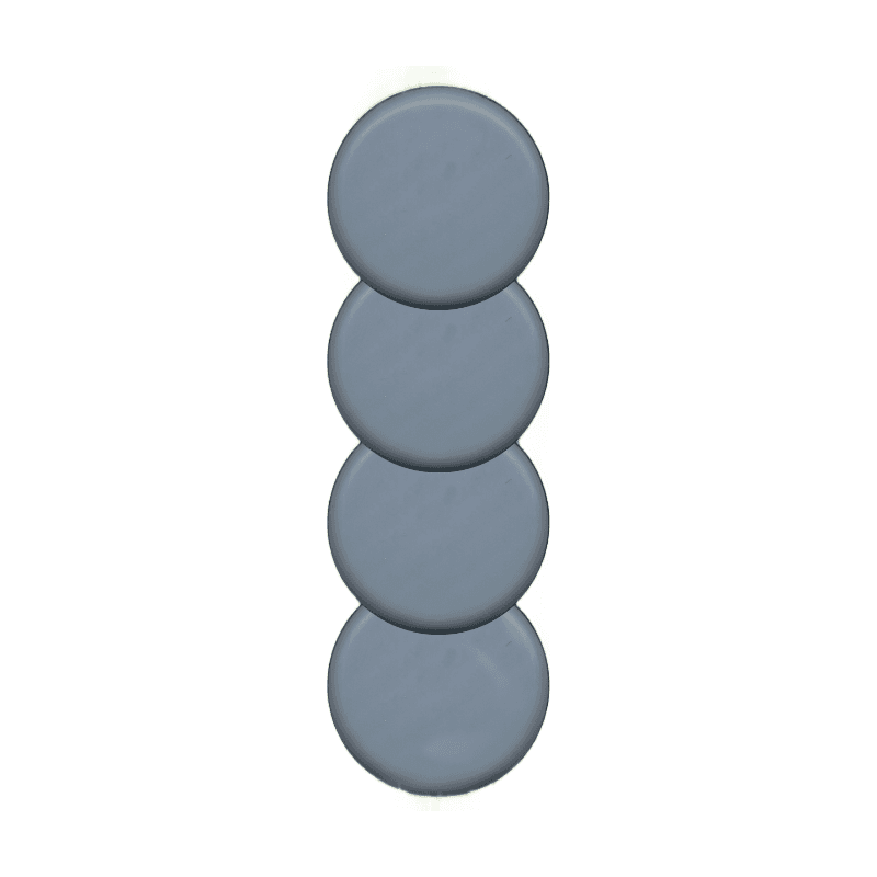 Scotch® Patin glisseur lisse pour pied à roulette gris - Ø 65 mm