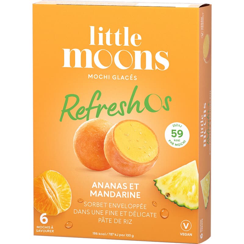 LITTLE MOONS Mochi glacé ananas & mandarine