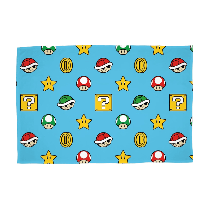 WT&T Couverture polaire sherpa Nintendo Super Mario Mario Kart Drift - 100 x 150 cm, Douce et chaude