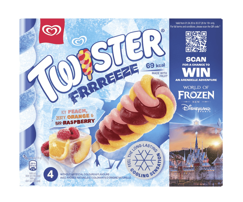 MIKO TWISTER bâtonnets de glace Freeze boîte 4 x 70 mL