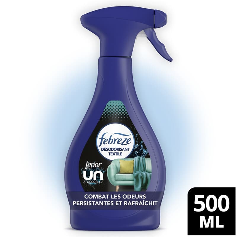 FEBREZE Désodorisant Textile Lenor Unstoppables Frais 500 ml