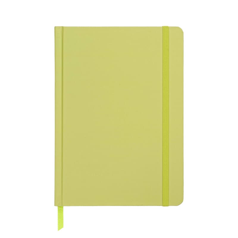 Jubiluu Planificateur cartonné A5 avec marque-page, 18 mois non daté, 100 g/m² - Vert sauge