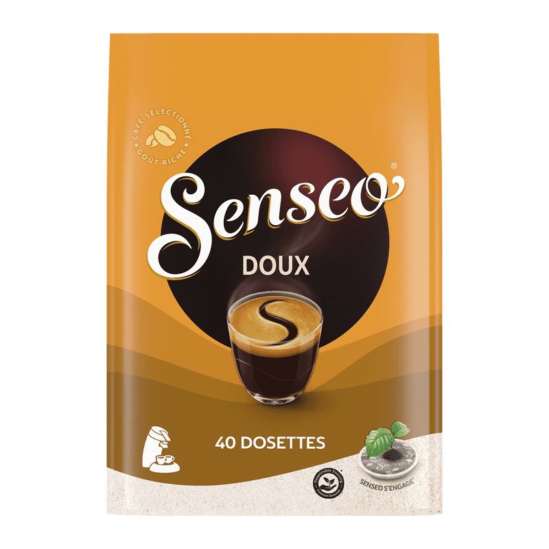 Senseo Dosettes de Café Doux 40 unités (277 g)