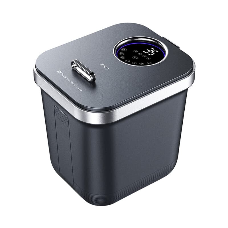 KASJ Z201 Bain de pieds massant électrique avec 6 rouleaux rotatifs & 2 points d'acupression à mouvement vertical – Stérilisation UV, Bassin