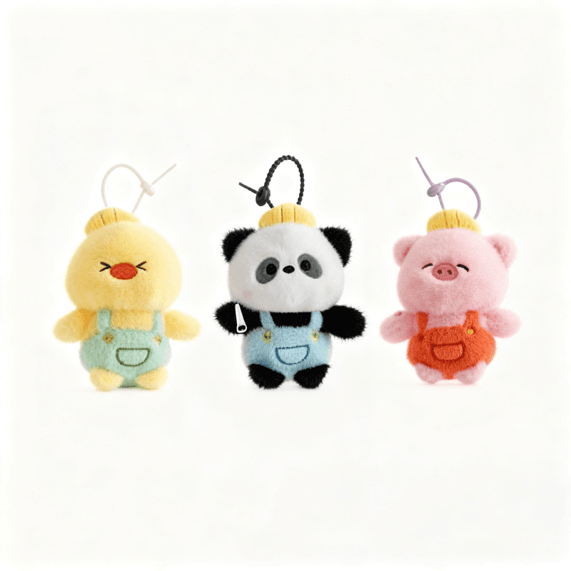 Jouet en peluche QD DC Série Animal Worker Porte-clés 13 cm
