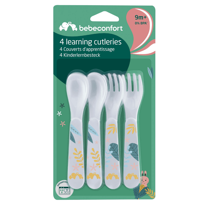 BÉBÉ CONFORT 4 Couverts d'apprentissage Little Jaune 4 pièces