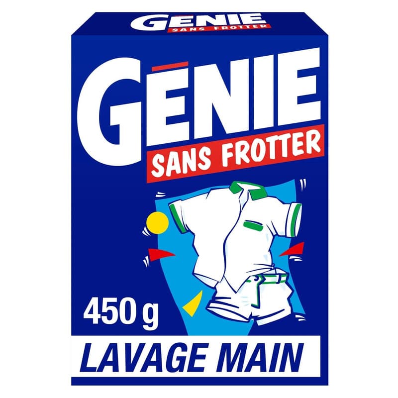 Génie Lessive en Poudre Lavage à la Main 450 g