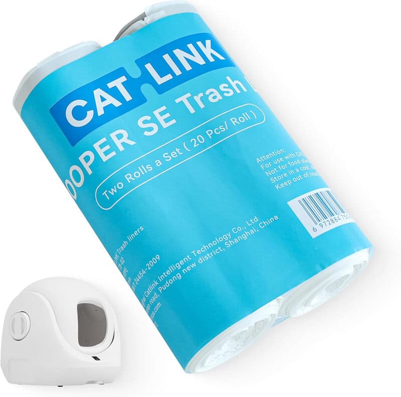 CATLINK Lot de 2 rouleauc de sacs à déchets pour bac à litière Baymax
