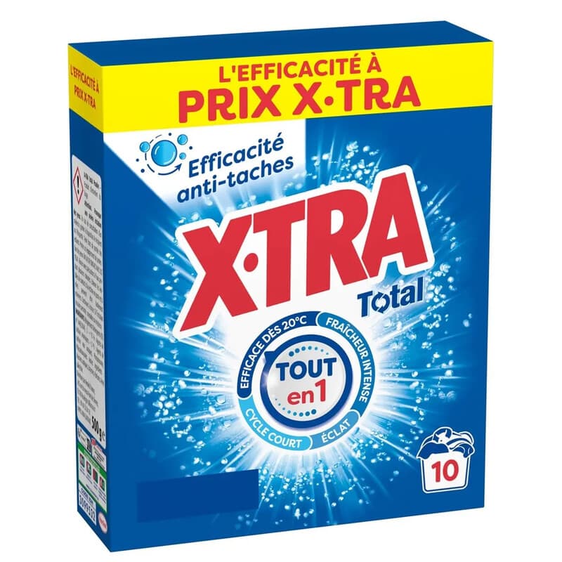 X-TRA Total 4+1 Lessive en Poudre 0,5 kg