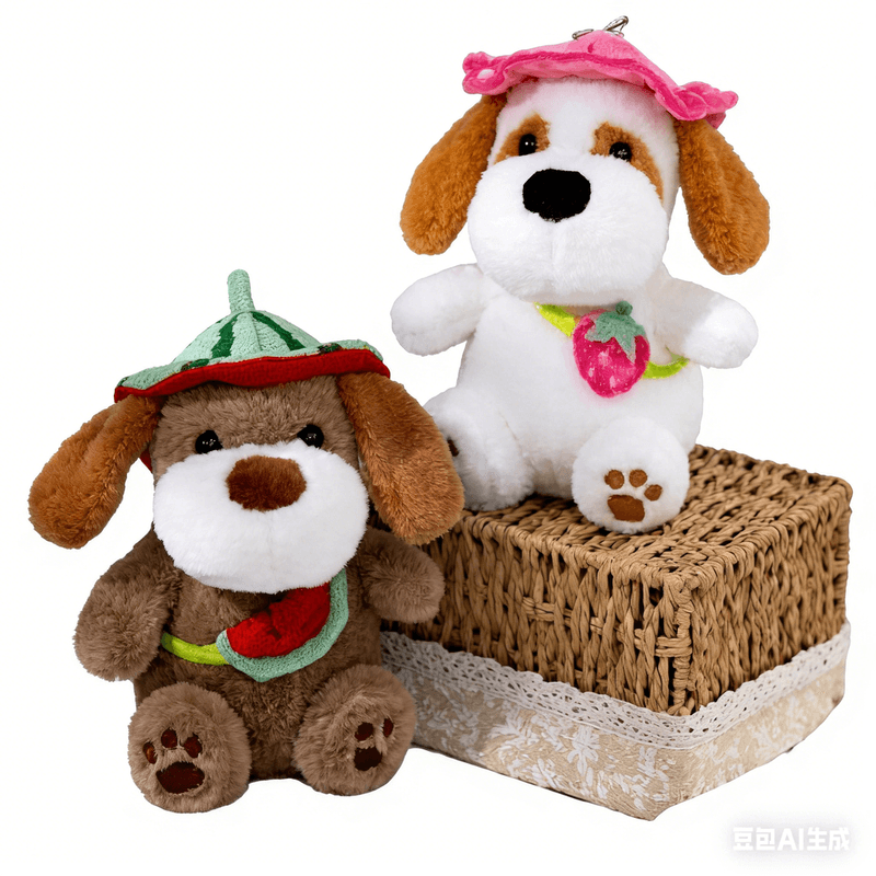 Jouet en peluche Sacs à fruits à transporter pour chiot 23 cm (Sélection aléatoire)
