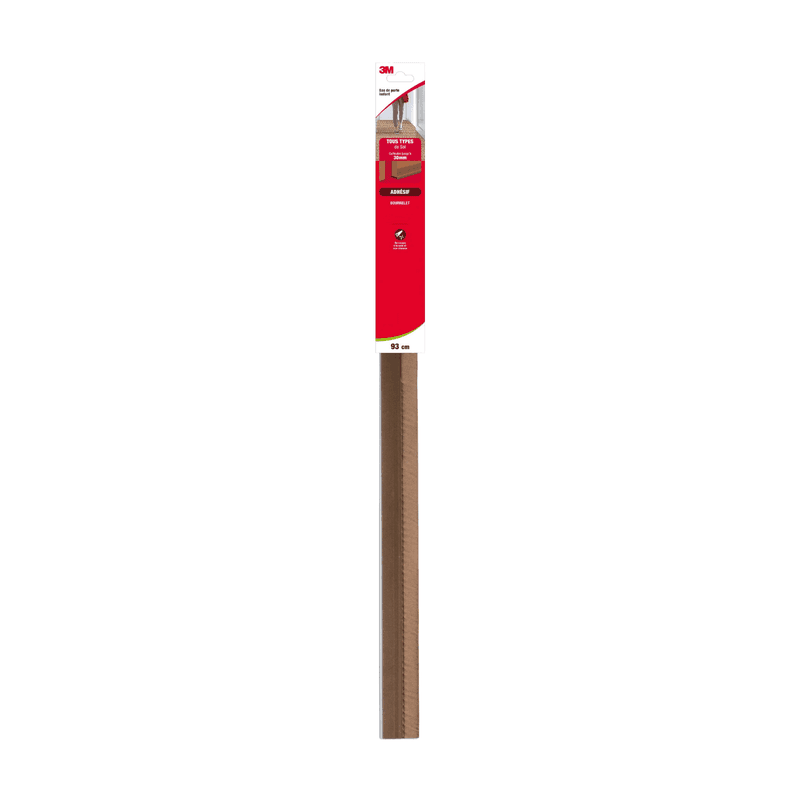Bas de Porte Auto-adhésif Classique pour Sol Très Irrégulier - Marron 0,93 m