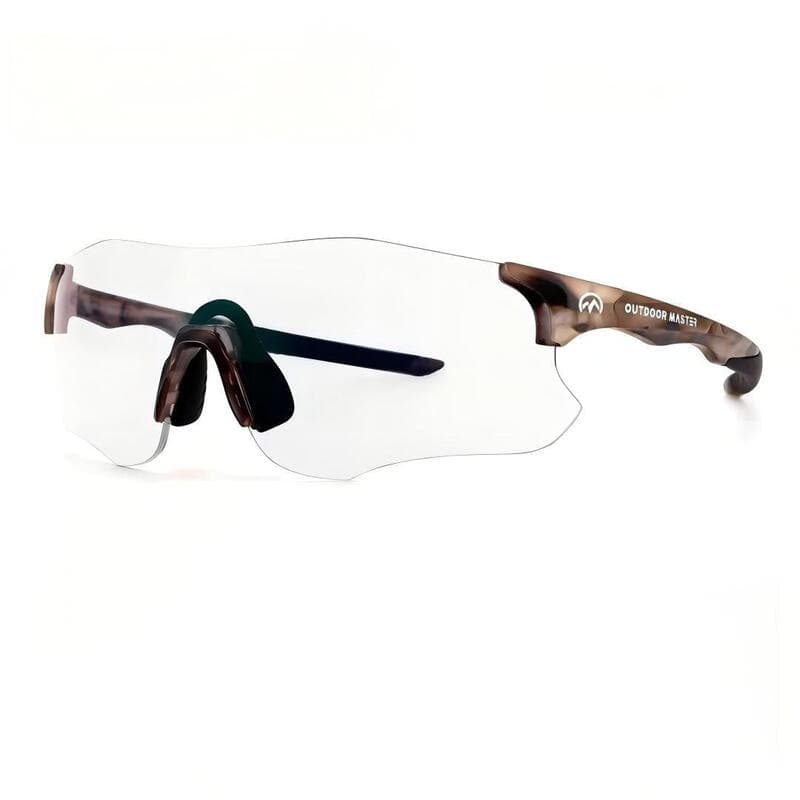 OutdoorMaster HawkSharp HD Lunettes de soleil photochromiques de cyclisme - Tortue