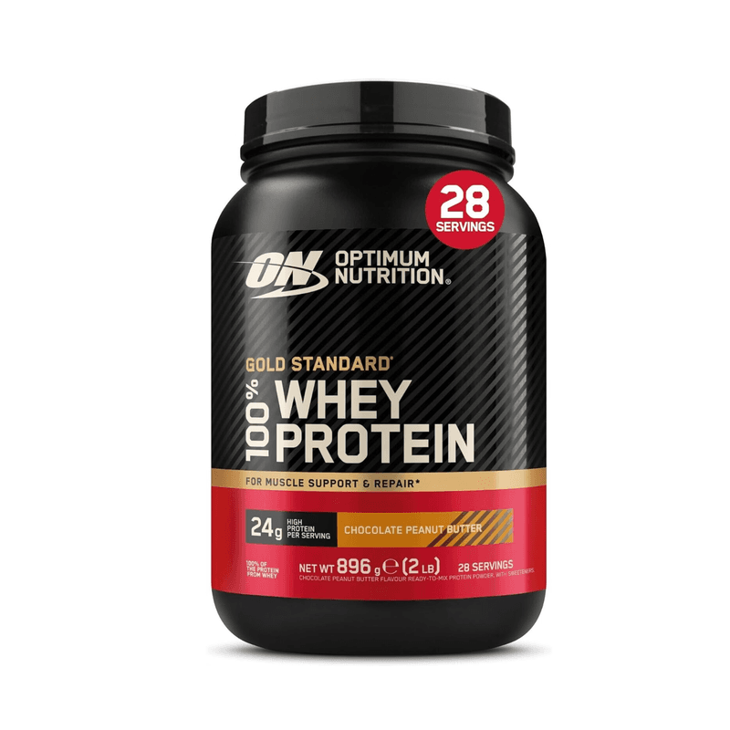 Optimum Nutrition Gold Standard 100% Whey Protein Powder, chocolat beurre de cacahuète 896 g (28 portions)