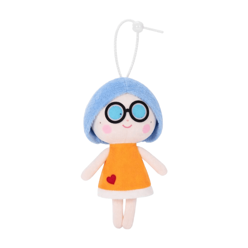 Peluche QD MRF, poupée avec jupe orange, porte-clés, 19 cm