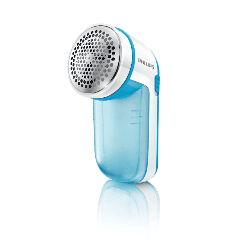 Philips Rasoir anti-bouloches pour vêtements - Appareil électrique à 2 vitesses avec fonctionnement sur piles, Bleu GC026/00