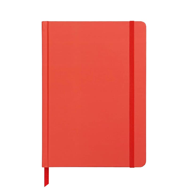 Jubiluu Agenda non daté A5 à couverture rigide 18 mois - 112 feuilles (papier offset 100 g), Marque-page et bande élastique - Planificateur non