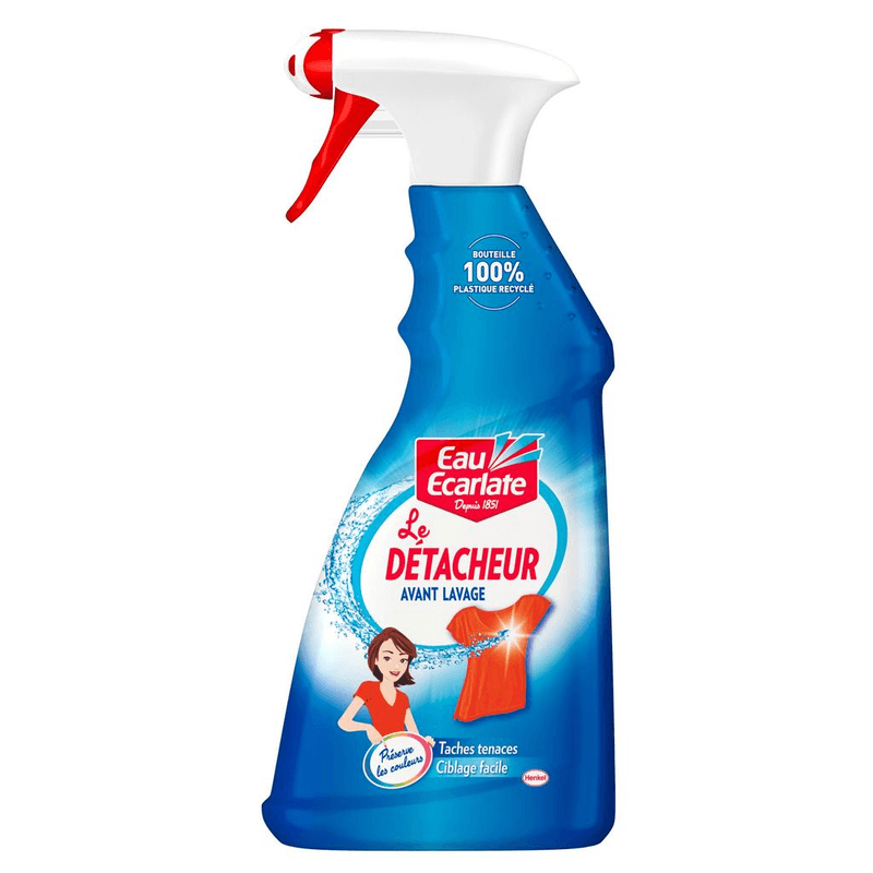 Eau Écarlate Détachant pré-lavage pour tous les tissus, pulvérisateur, 500 ml