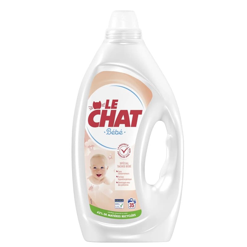 Le Chat Lessive liquide pour peaux sensibles des bébés 1,575 L