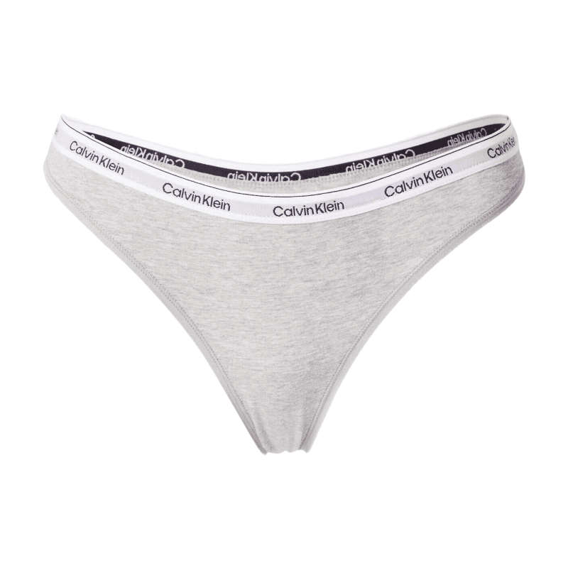 CALVIN KLEIN Icon Logo String Thong Gris L