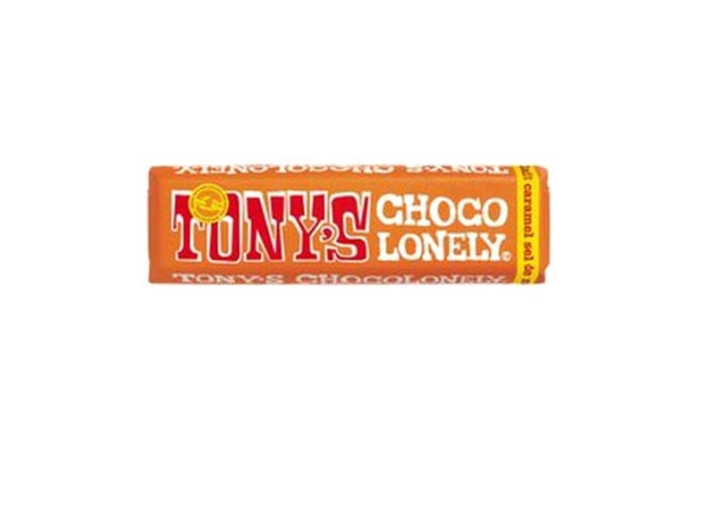 TONY'S CHOCOLONELY Chocolat au lait au caramel et sel de mer - 47 g