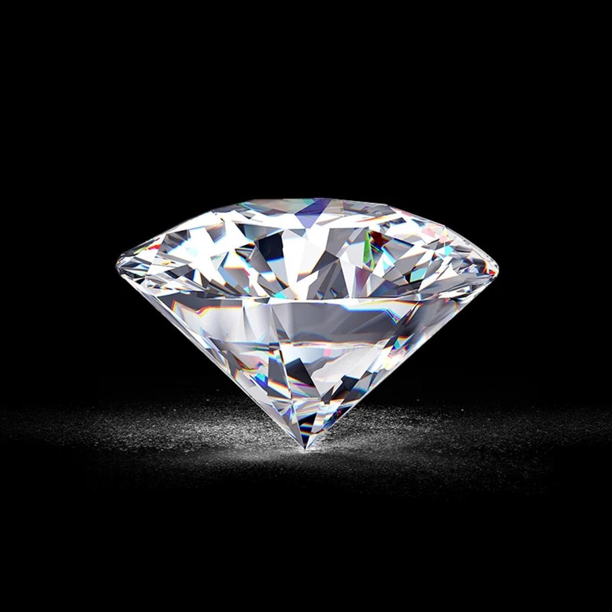 Moissanite Pierre en vrac VVS1 3EX Filles Mariage Blanc Coupe ronde 5MM/6.5MM/7.5MM/8MM Femmes 0.5ct/1ct/1.5ct/2ct Cadeaux Fête D Couleur Haute