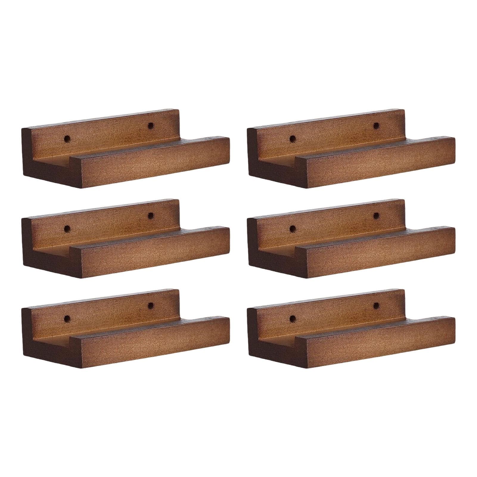 Lot de 6 étagères flottantes pour disques vinyles Solution de rangement LP facile Porte-disques vinyles