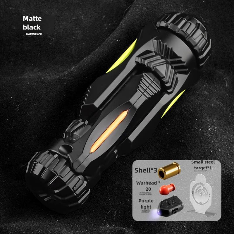 Lanceur Éjection Feu Une Touche Alliage Mini Jouet Pistolet avec Cible 20 Billes Plastique Fidget Spinner Jouet Anti-Stress Cadeaux Garçons