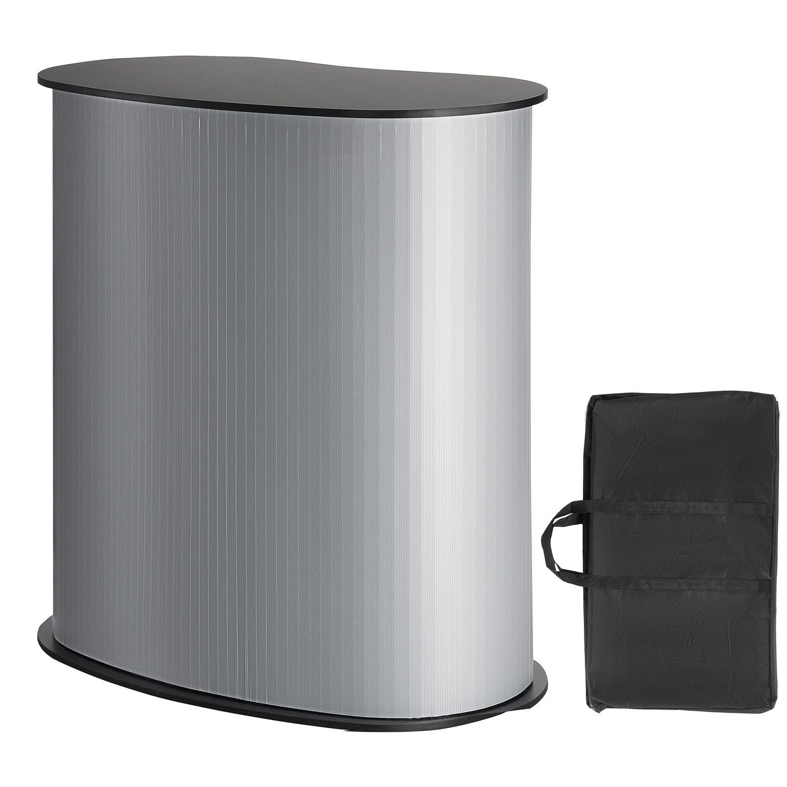 SucceBuy Podiums Portables pour Salons Tables Comptoirs d'Exposition Stands Stands de Foire avec Mur Pliable Promotion Vente au Détail Table de Bar