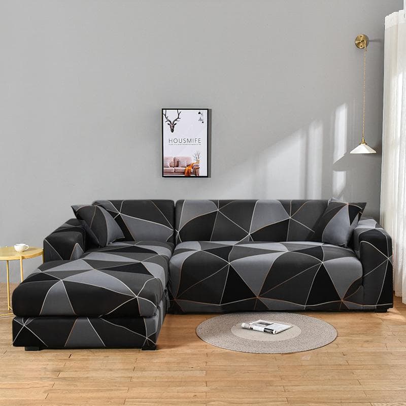 Housses de canapé élastiques pour salon housses extensibles housse de canapé sectionnelle housse de fauteuil d'angle en forme de L