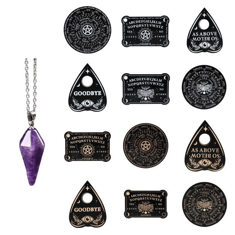Planche Ouija/collier pendule/planche parlante avec ensemble d'améthyste