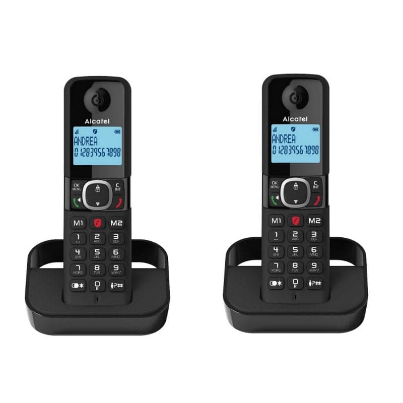 Téléphones fixes sans fil Alcatel F860 Duo Noir