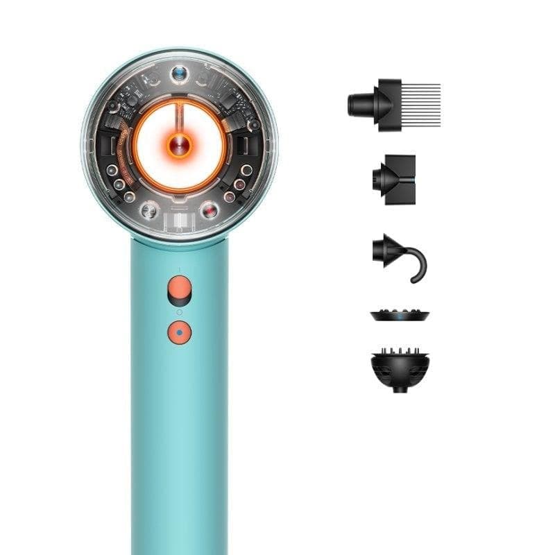 Sèche-cheveux Professionnel Dyson Supersonic Nural 1600W 4 Températures 3 Vitesses avec Accessoires Bleu Orange