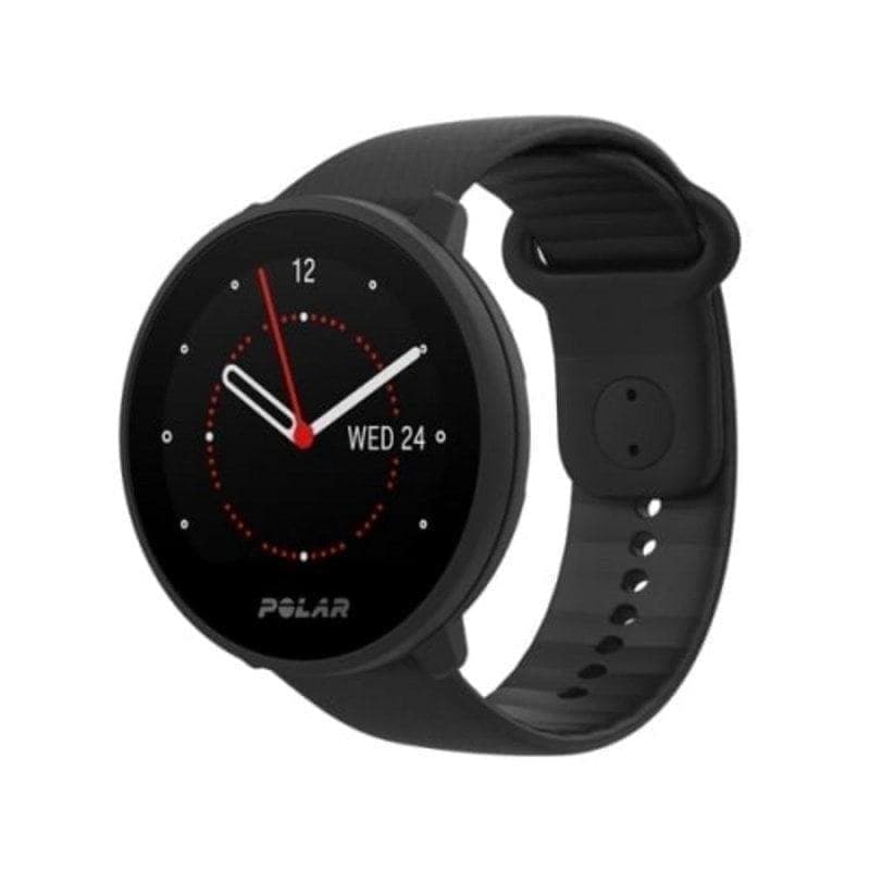 Polar Unite Bluetooth GPS 43mm Noir Bracelet Silicone Résistant à l'eau 30m Cardiofréquencemètre