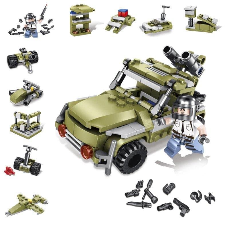 Tout-Terrain Militaire 10-en-1 avec 215 Pièces Dam Electronics