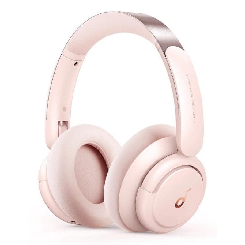 Auriculaires Soundcore Life Q30 sans fil Bluetooth avec Réduction de Bruit, micro, rose clair