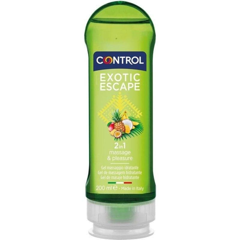 Gel massage Control Exotic Escape 200 ml arôme fruits tropicaux hydratant