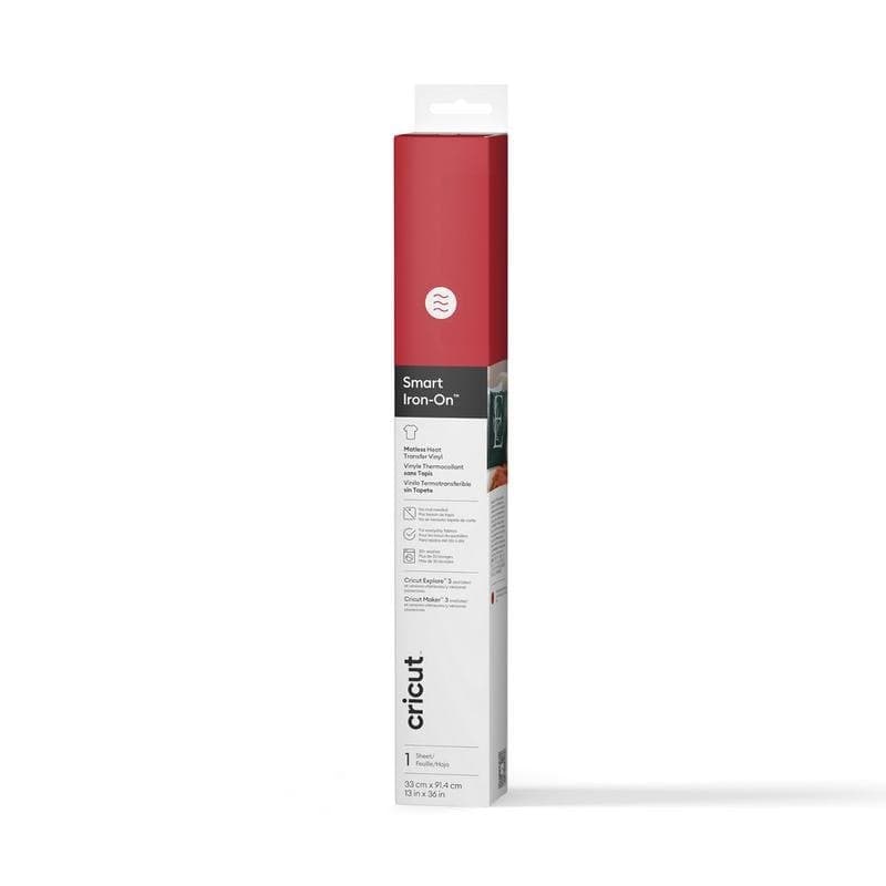 Vinyle de transfert thermique Cricut Smart Iron-On rouge 330 mm x 900 mm