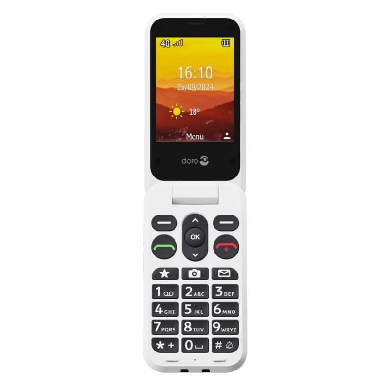 Téléphone mobile Doro Leva L20 Rouge Blanc 2,8 4G SIM unique