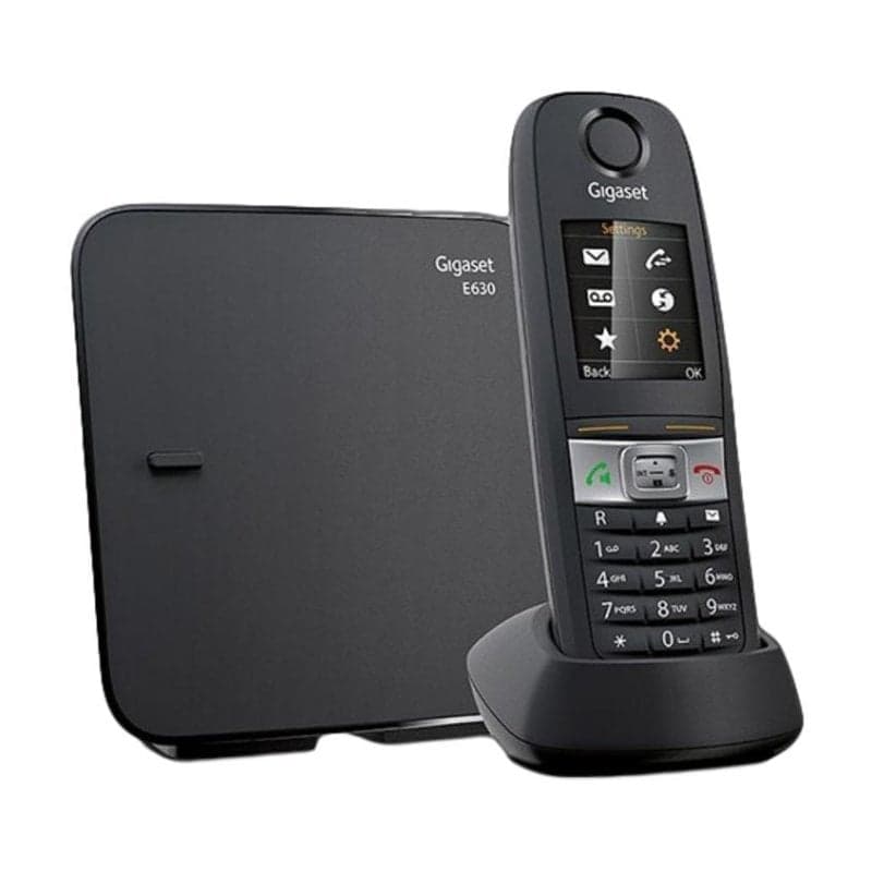 Téléphone Gigaset E630 Noir DECT Haut-parleur 200 contacts