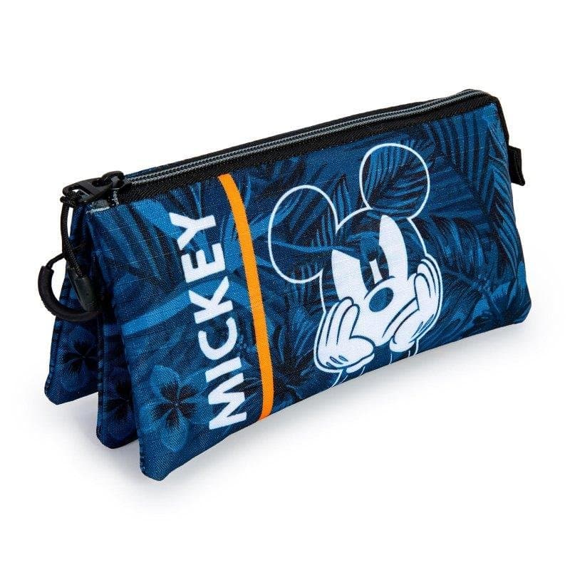 Estoie Scolaire Triple Portatodo Karactermania Mickey Mouse Bleu