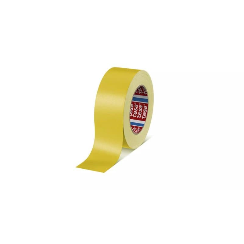 Cintre adhésive Tesa 04651 Jaune 50 m x 38 mm pour peinture et protection