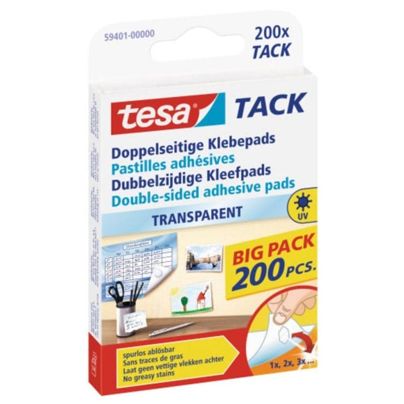 Étiquettes autoadhésives Tesa 59401-00000, Blanc, Caisse de 200 pièces