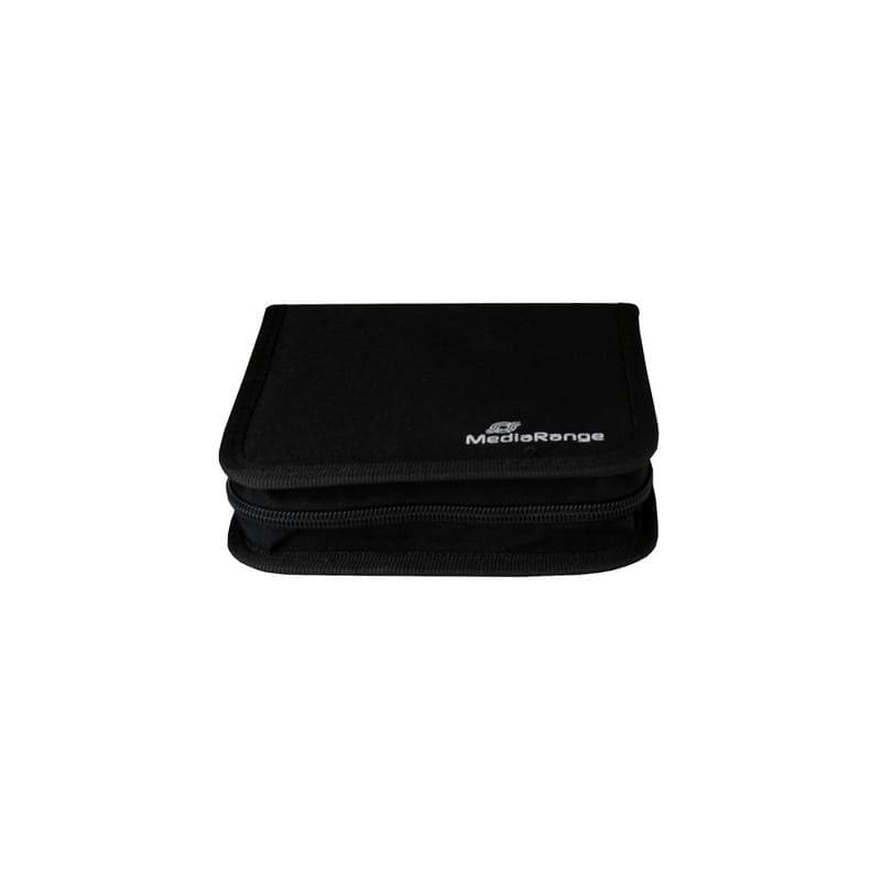 Funda Cartera MediaRange BOX50 pour 24 Disques Nylon Noir