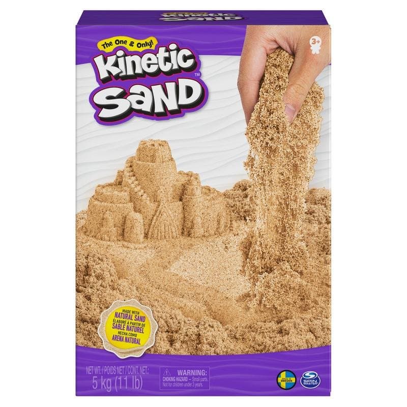 Sable Cinétique Kinetic Sand 5 kg Marron Naturel pour Enfants