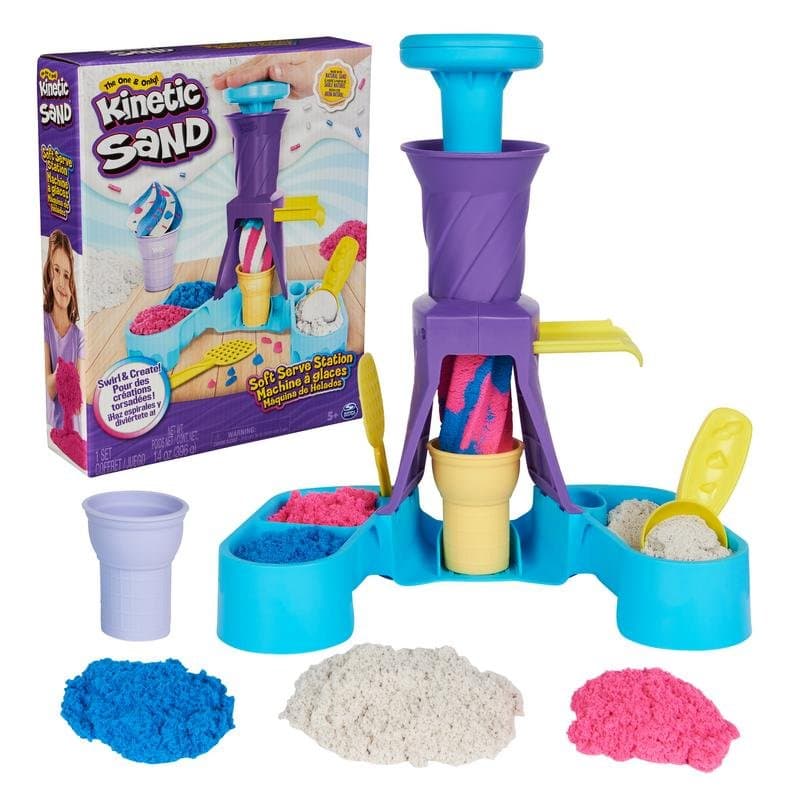 Jeu de Sable Cinétique Glaces 400 g 2 Cônes et Outils Spin Master