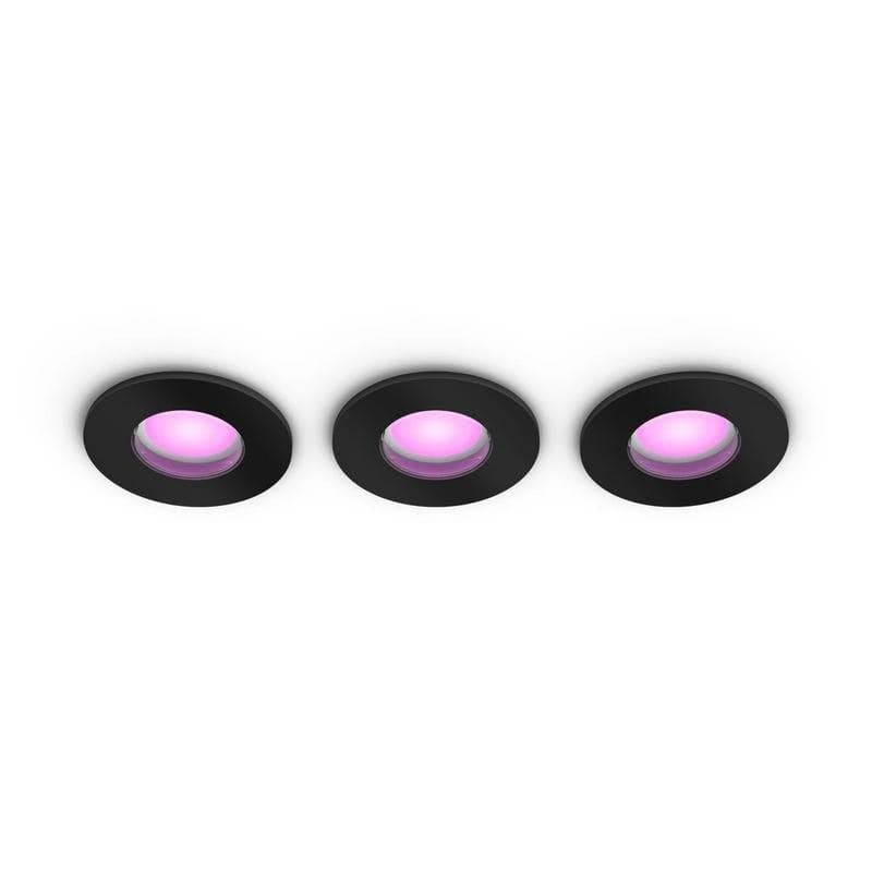Spot empotrable intelligent Philips Hue Xamento 8,6" Noir Pack 3 unités