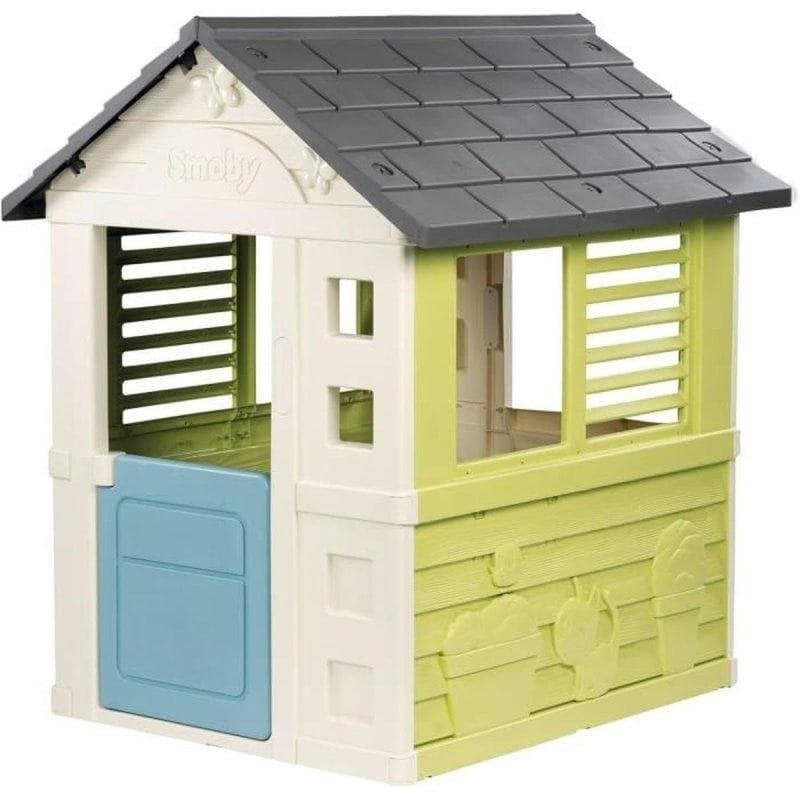 Smoby Jolie Maison Caseta de Juegos Exterior Reciclada con Protección UV